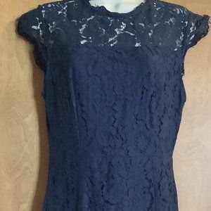 MEROKEETY Women's Sleeveless Lace Floral Elegant Cocktail Dress Size: Medium
